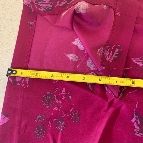 Express Magenta Floral Patterned Skirt - sz 5/6 - Picture 9 of 9